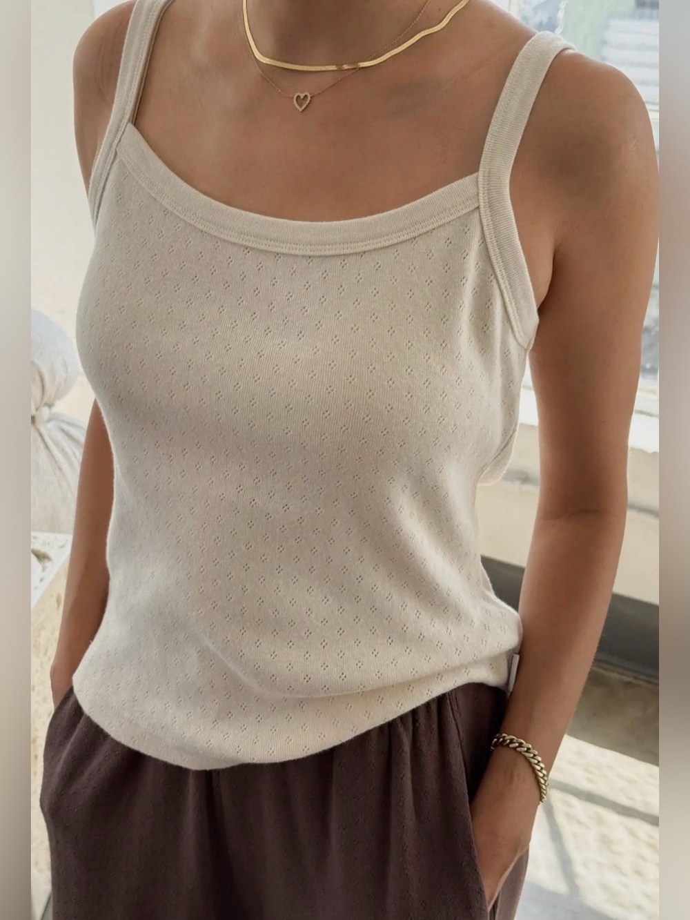 Le Bon Shoppe Pointelle Eve Cami